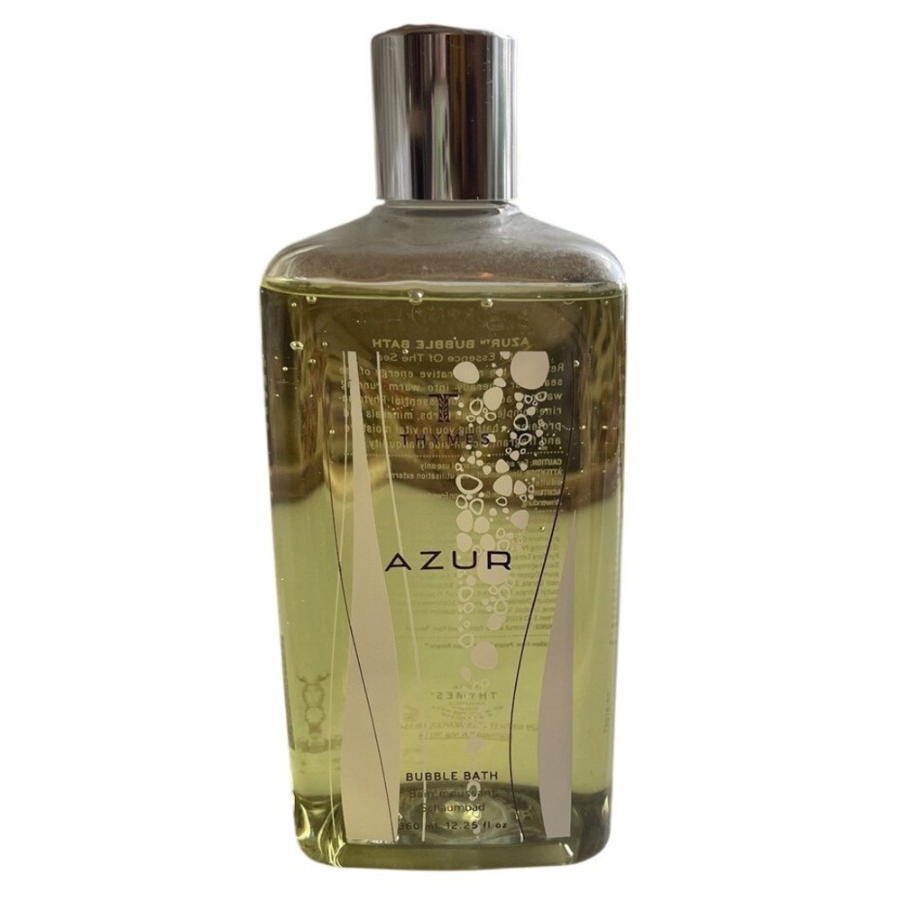 Thymes AZUR BUBBLE BATH 12.25oz 360mlVital‎ Essence Of The Sea Rare Discontinued
